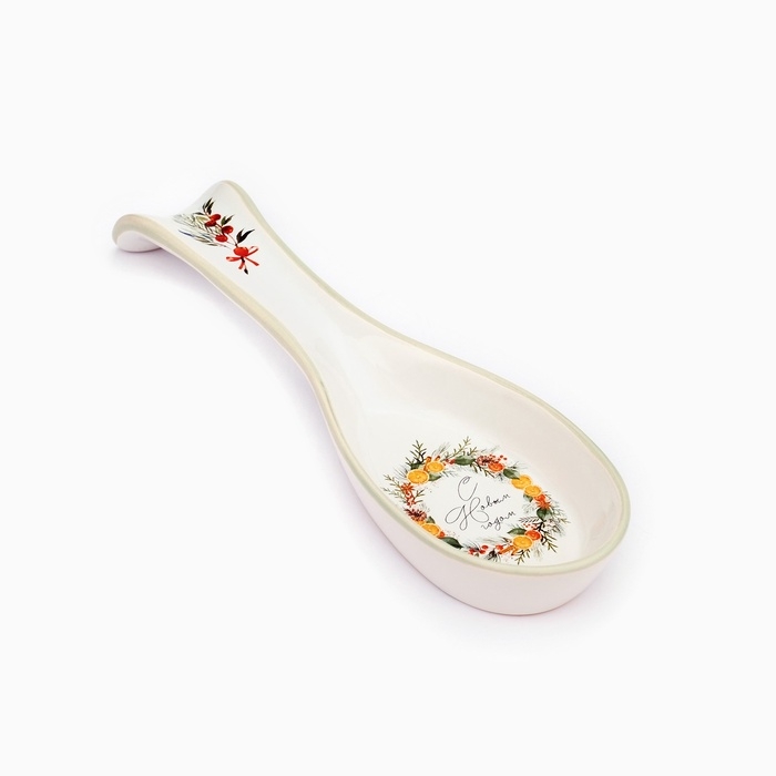 Новый год. Подставка под ложку &laquo;С Новым годом&raquo;, 7 х 22,3 см