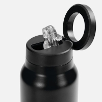 Термобутылка Magnus с магнитным держателем для телефона, черная