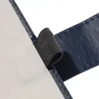 Ежедневник недатированный формат А5, с хлястиком, 128л, линия, пвх, Синий