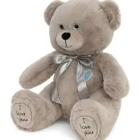 Мягкая игрушка "Медведь Фил", цвет серый, 55 см МФил/30/78-1