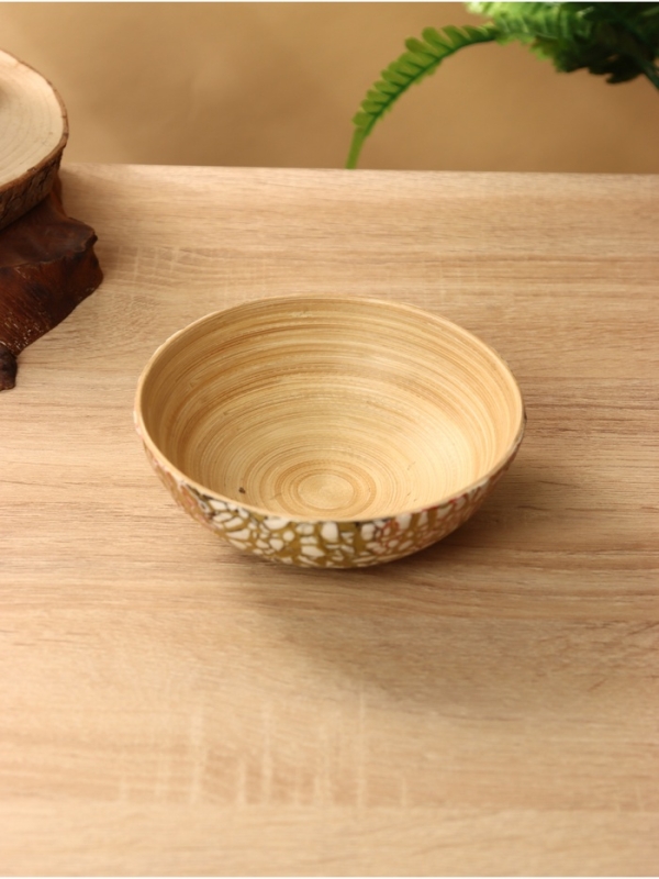 Миска 15х15х6 см, бамбук