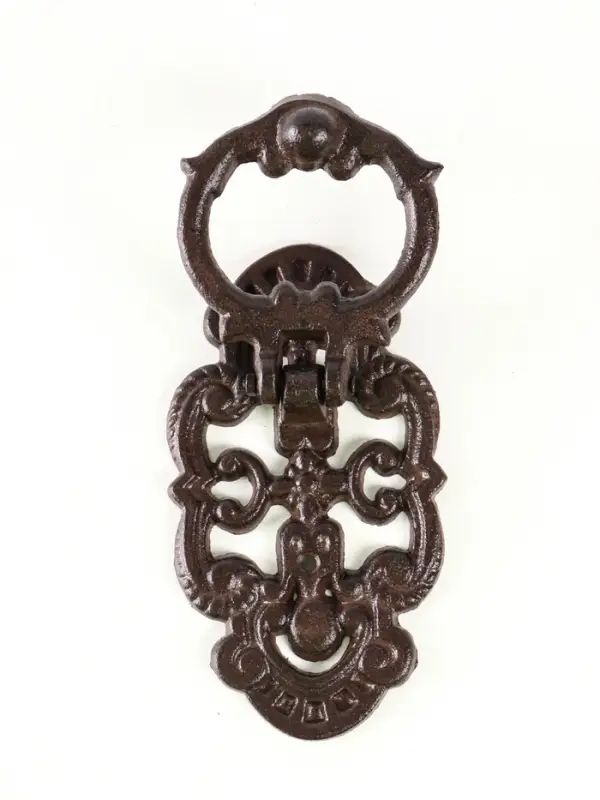 Ручка дверная чугун "Цветочная" 9,5х3,5х17,5 см