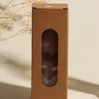 Свеча интерьерная "Греция" нежно-персиковая 6х6х18 см