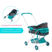 Коляска для кукол &laquo;Прогулка&raquo;, универсальная, с корзиной