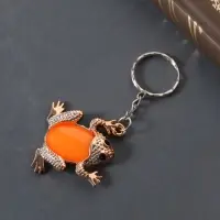 Брелок пластик "Лягушка красочная" МИКС 3,2х3,7 см