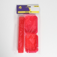 Набор дорожный, футляр для зубной щётки 19 см, мыльница 10&times;6&times;3,5 см, цвет МИКС