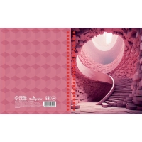 Тетрадь 96 листов в клетку, на гребне &laquo;Геометрические фигуры в природе&raquo;, белые листы, МИКС