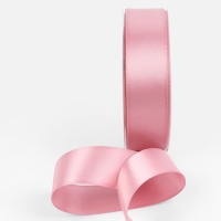 Лента атласная двухсторонняя №158 25мм*25&plusmn;1м сакура TR