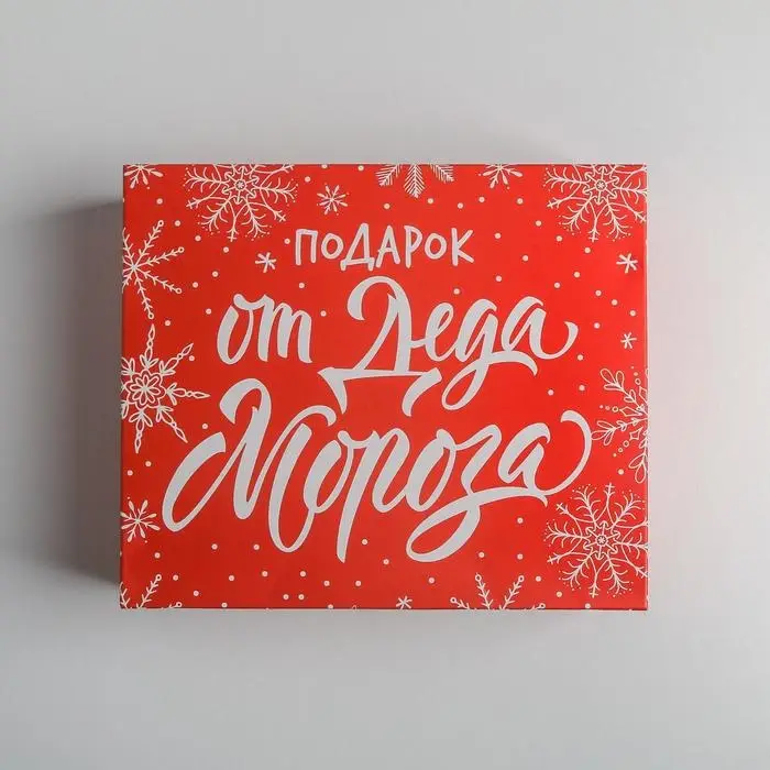 Упаковка для кондитерских изделий &laquo;Подарок от Деда Мороза&raquo;, 20 х 17 х 6 см