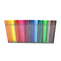 Фломастеры, 36 цветов, в пластиковом пенале, вентилируемый колпачок, МИКС