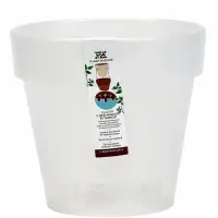 Кашпо со вставкой "Порто" 3,5л, D20 см, h-19 см, цвет прозрачный