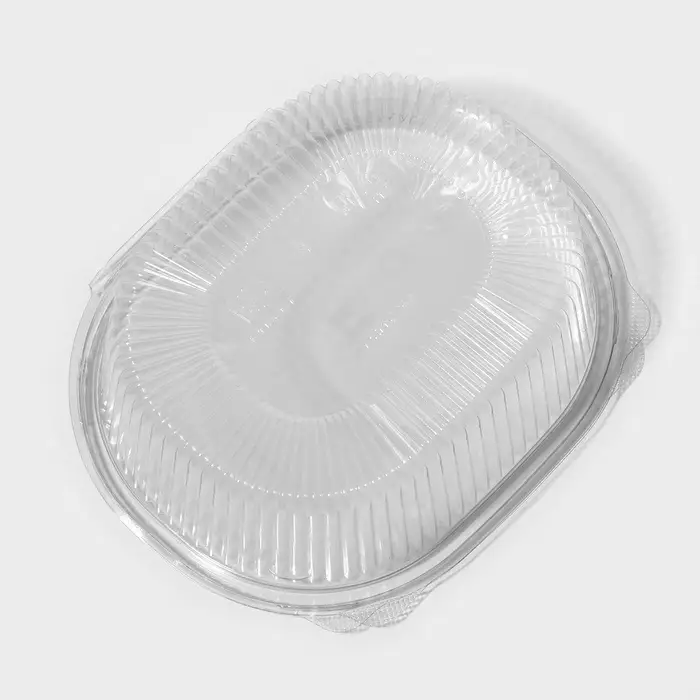 Контейнер одноразовый с неразъёмной крышкой, РКС, 750 мл, пластик, 17.6&times;14.7&times;6.4 см, прозрачный