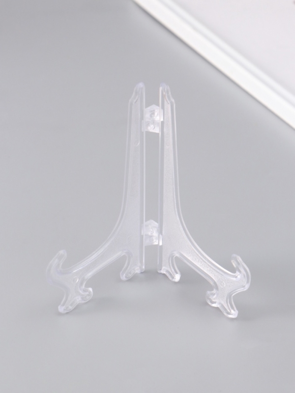 Подставка для тарелок пластик 12.5 см прозрачная, для тарелок 13-16 см набор 5 шт