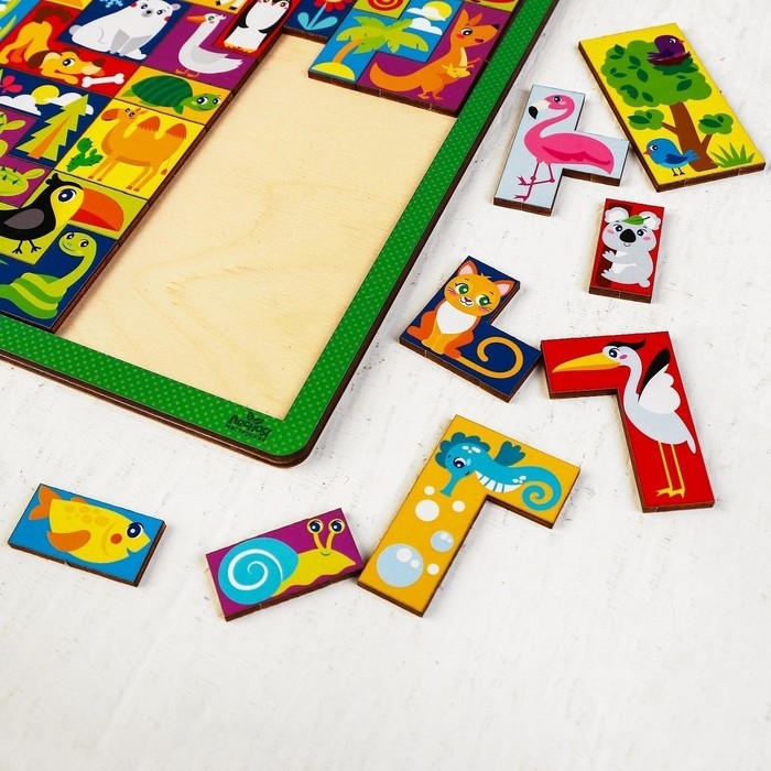 Головоломка тетрис &laquo;Изучаем животных&raquo;