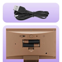 Часы настольные с термометром и гигрометром КТ-3710