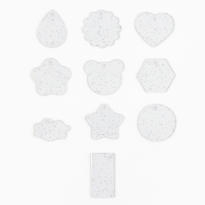 Большой набор для создания акриловых брелоков с наклейками