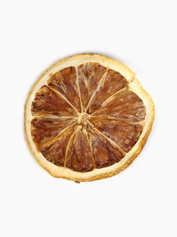 Лимон сушеный без сахара, фруктовые чипсы кольцами, добавка к чаю