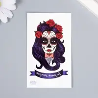 Переводная тату на тело цветная &laquo;Девушка: tu para siempre&raquo;, 10.5&times;6 см