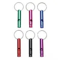 Свисток металлический малый для собак, 4,6 х 0,8 см, фасовка 12 шт, микс цветов