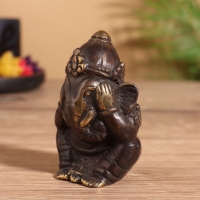 Сувенир бронза "Ганеша" 5х5х8 см