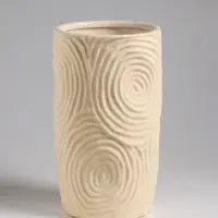 Ваза настольная керамика "Гуидо" 23х13 см, белый