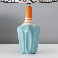 Настольная лампа с абажуром RISALUX &laquo;Аджена&raquo;, Е27, 40 Вт, круги, 30&times;30&times;32.5 см