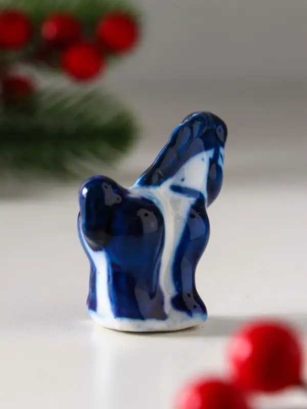 Сувенир "Коняшка", 5х5 см, гжель