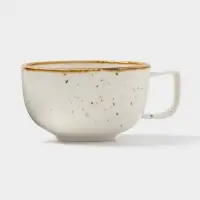 Чайная пара фарфоровая Magistro &laquo;Церера&raquo;, 2 предмета: чашка 250 мл, блюдце d=16,5 см, цвет белый