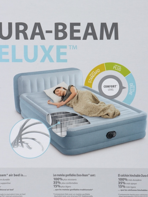 Кровать надувная QUEEN ULTRA с изголовьем 152 х 236 х 86 см, с встр насосом 64450ND