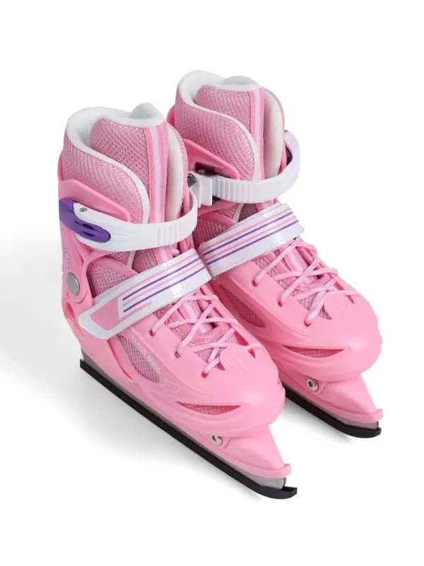 Коньки детские раздвижные BlackAqua, р. 26-29, для фитнеса, розовые