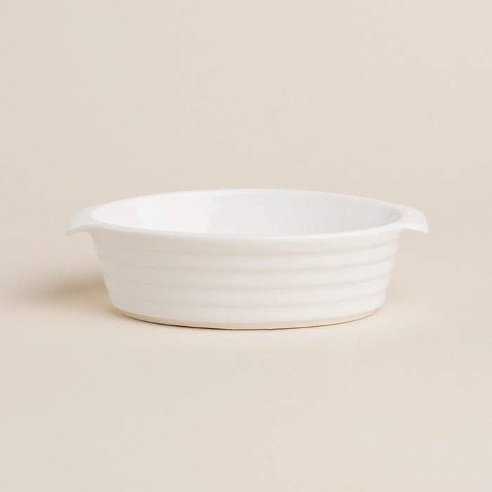 Форма для выпечки из жаропрочной керамики SL Home &laquo;Санторини&raquo;, 300 мл, 16&times;9,7&times;4,5 см, цвет белый