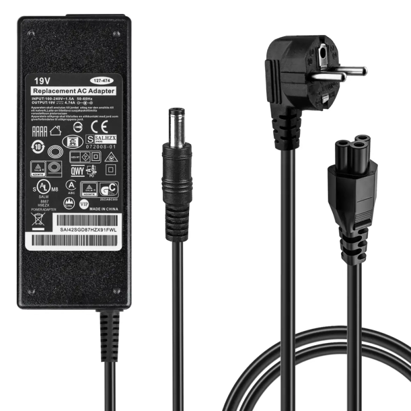 Блок питания Toshiba Notebook 19V 4.74А  5,5 х 2,5