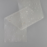 Фатин с блёстками, 15 см, 23 &plusmn; 1 м, 11 &plusmn; 1 г/кв.м, цвет бежевый №37