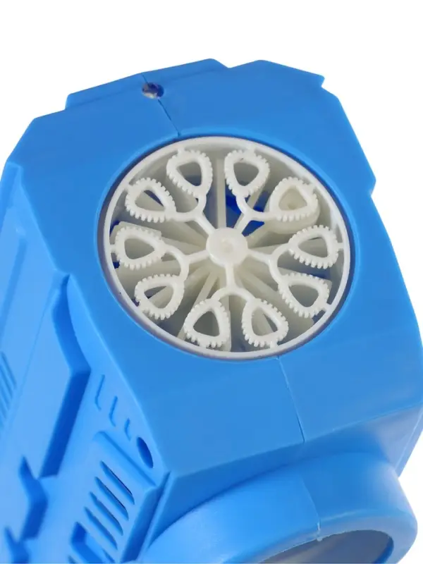 Генератор мыльных пузырей &laquo;Пистолет&raquo;, световые эффекты, работает от батареек, синий