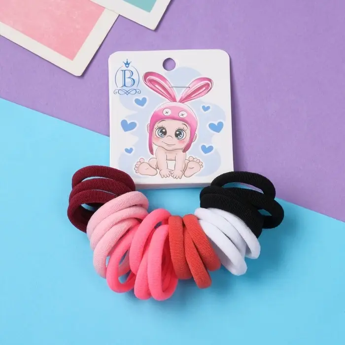 Резинка для волос "Карапуз" (набор 20 шт) ушки, 2,5 см