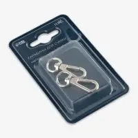 Карабины металл 6,2гр 4,2*1,6см/12*2мм (наб 2шт цена за наб) серебряный TR