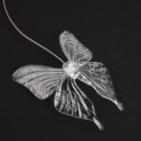 Садовый светильник на солнечной батарее &laquo;Бабочки&raquo;, 12.5&times;86&times;12.5 см, 6 LED, свечение мульти