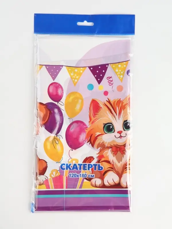 Пушистики скатерть для пикника (по 50) 120*180/35, ПВД, 1/50