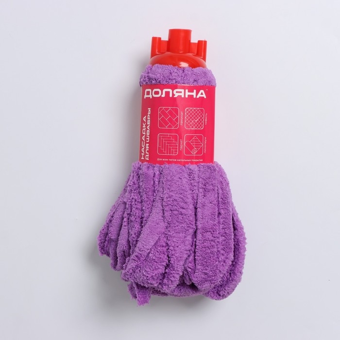 Насадка для швабры ленточная Доляна &laquo;Юбочка&raquo;, микрофибра, 28&times;7&times;7 см, цвет МИКС