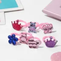 Кольцо детское Выбражулька &laquo;Витраж&raquo;, форма МИКС, цветное, безразмерное