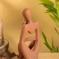 Сувенирный набор "Мыслители" 9х6х20 см (3 шт), алюминий