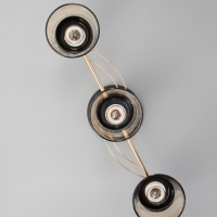 Люстра "Кансе" 3хЕ27 40Вт черно-золотой 50х15х23 см