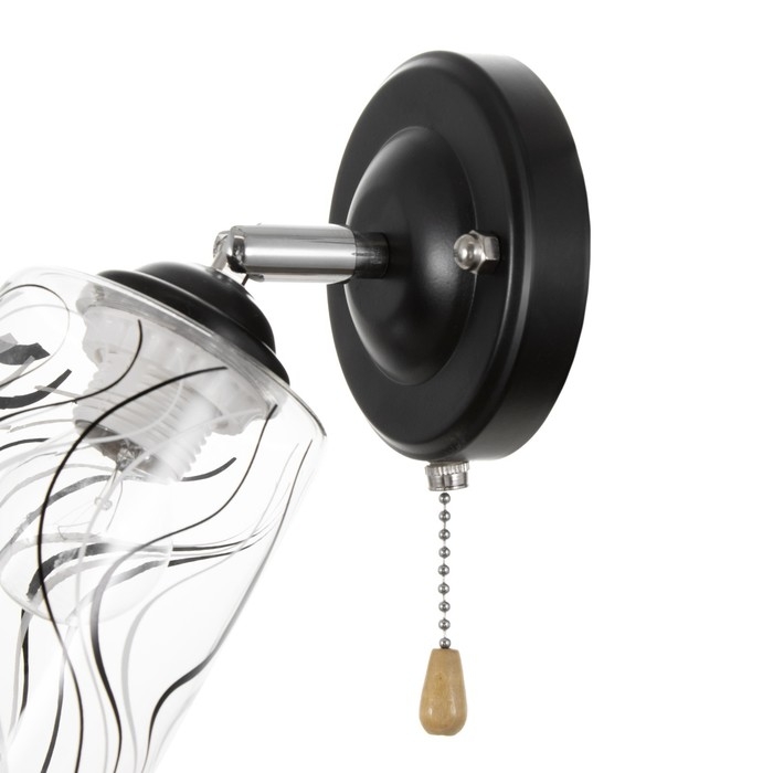 Бра 2200/1 E27 40Вт черно-хромовый