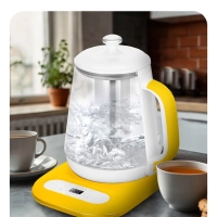 Чайник электрический стеклянный КТ-6755 - 1.7 л