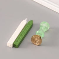 Сургучный набор "Растение" печать, ручка, сургуч 12,5х10х3,6 см