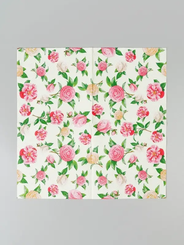 Нежные розы, Салф. Bouquet de Luxe 24х24 3 слоя 25л /15, шт