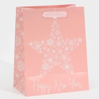 Пакет подарочный новогодний ламинированный &laquo;Сладкого Нового Года&raquo;, MS 18 х 23 х 10 см