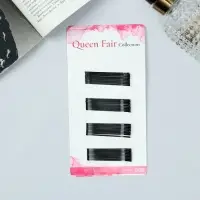 Невидимки для волос &laquo;Классик&raquo;, набор 36 шт., 5.5 см, чёрные