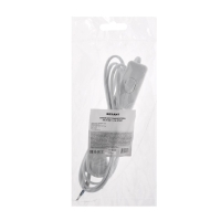 Сетевой шнур REXANT, с выключателем, 1.8 м, 2х0.75 мм2, белый