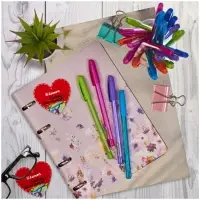 Ручка шариковая Luxor InkGlide 100 Icy синяя, 0,7мм, трехгран, корпус ассорти 16700/50 Tub